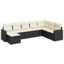 Set de sofás de jardín y cojines 8 piezas ratán sintético negro de , Conjuntos de jardín - Ref: Foro24-3325432, Precio: 461,4...