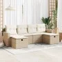 Juego de sofás jardín con cojines 6 pzas ratán sintético beige von , Gartensets - Ref: Foro24-3325424, Preis: 434,10 €, Rabat...