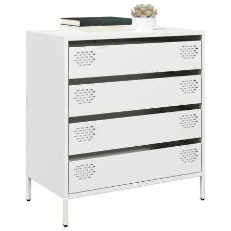 Aparador de acero laminado en frío blanco 68x39x73,5 cm by , Sideboards - Ref: Foro24-851291, Price: 97,36 €, Discount: %