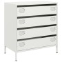 Aparador de acero laminado en frío blanco 68x39x73,5 cm by , Sideboards - Ref: Foro24-851291, Price: 97,36 €, Discount: %