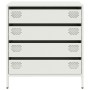 Aparador de acero laminado en frío blanco 68x39x73,5 cm by , Sideboards - Ref: Foro24-851291, Price: 97,36 €, Discount: %