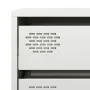 Aparador de acero laminado en frío blanco 68x39x73,5 cm von , Sideboards - Ref: Foro24-851291, Preis: 95,77 €, Rabatt: %