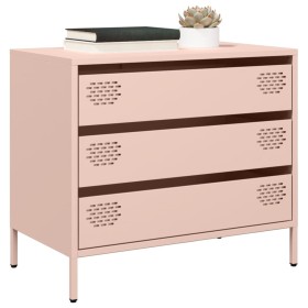 Aparador de acero laminado en frío rosa 68x39x58,5 cm by , Sideboards - Ref: Foro24-851293, Price: 84,26 €, Discount: %