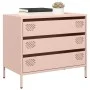 Aparador de acero laminado en frío rosa 68x39x58,5 cm von , Sideboards - Ref: Foro24-851293, Preis: 83,49 €, Rabatt: %