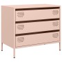 Aparador de acero laminado en frío rosa 68x39x58,5 cm by , Sideboards - Ref: Foro24-851293, Price: 84,26 €, Discount: %
