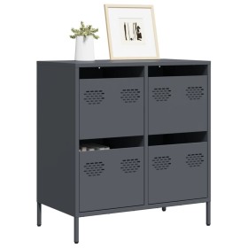 Aparador de acero laminado en frío antracita 68x39x73,5 cm de , Aparadores - Ref: Foro24-851258, Precio: 100,99 €, Descuento: %
