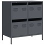 Aparador de acero laminado en frío antracita 68x39x73,5 cm by , Sideboards - Ref: Foro24-851258, Price: 100,99 €, Discount: %