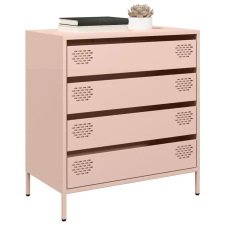 Aparador de acero laminado en frío rosa 68x39x73,5 cm by , Sideboards - Ref: Foro24-851287, Price: 130,27 €, Discount: %