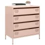 Aparador de acero laminado en frío rosa 68x39x73,5 cm by , Sideboards - Ref: Foro24-851287, Price: 130,27 €, Discount: %