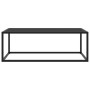 Mesa de centro negra con vidrio negro 100x50x35 cm de vidaXL, Mesas de centro - Ref: Foro24-322880, Precio: 82,73 €