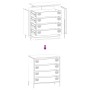 Aparador de acero laminado en frío rosa 68x39x73,5 cm von , Sideboards - Ref: Foro24-851287, Preis: 131,96 €, Rabatt: %