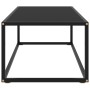Mesa de centro negra con vidrio negro 100x50x35 cm de vidaXL, Mesas de centro - Ref: Foro24-322880, Precio: 82,73 €