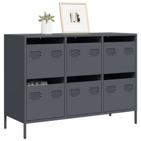 Aparador acero laminado en frío gris antracita 101,5x39x73,5 cm von , Sideboards - Ref: Foro24-851264, Preis: 133,90 €, Rabat...