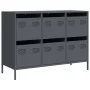 Aparador acero laminado en frío gris antracita 101,5x39x73,5 cm by , Sideboards - Ref: Foro24-851264, Price: 133,90 €, Discou...