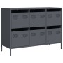 Aparador acero laminado en frío gris antracita 101,5x39x73,5 cm by , Sideboards - Ref: Foro24-851264, Price: 133,90 €, Discou...
