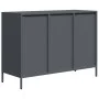 Aparador acero laminado en frío gris antracita 101,5x39x73,5 cm by , Sideboards - Ref: Foro24-851264, Price: 133,90 €, Discou...