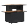 Set de sofás de jardín 7 pzas con cojines ratán sintético negro by , Garden sets - Ref: Foro24-3327107, Price: 571,98 €, Disc...