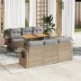 Set sofás de jardín 7 piezas y cojines ratán sintético beige de , Conjuntos de jardín - Ref: Foro24-3327111, Precio: 554,08 €...