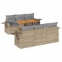 Set sofás de jardín 7 piezas y cojines ratán sintético beige by , Garden sets - Ref: Foro24-3327111, Price: 576,24 €, Discoun...