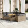 Set de sofás de jardín con cojines 9 pzas ratán sintético beige by , Garden sets - Ref: Foro24-3326908, Price: 628,81 €, Disc...
