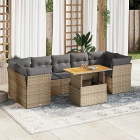 Set de sofás de jardín y cojines 8 piezas ratán sintético beige by , Garden sets - Ref: Foro24-3326901, Price: 545,65 €, Disc...