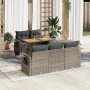 Set de muebles de jardín 6 pzas y cojines ratán sintético gris by , Garden sets - Ref: Foro24-3327105, Price: 462,11 €, Disco...