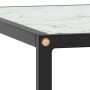 Black coffee table with white marble glass 80x80x35 cm by vidaXL, Coffee table - Ref: Foro24-322877, Price: 62,02 €, Discount: %