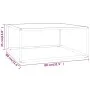 Schwarzer Couchtisch mit weißem Marmorglas 80x80x35 cm von vidaXL, Couchtisch - Ref: Foro24-322877, Preis: 61,41 €, Rabatt: %