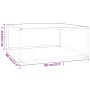 Schwarzer Couchtisch mit weißem Marmorglas 80x80x35 cm von vidaXL, Couchtisch - Ref: Foro24-322877, Preis: 62,02 €, Rabatt: %