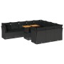 Set de sofás de jardín 11 pzas y cojines ratán sintético negro von , Gartensets - Ref: Foro24-3326974, Preis: 773,98 €, Rabat...
