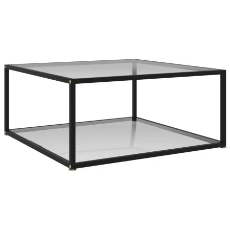 Transparent tempered glass coffee table 80x80x35 cm by vidaXL, Coffee table - Ref: Foro24-322892, Price: 118,94 €, Discount: %
