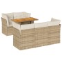 Juego de sofás jardín con cojines 6 pzas ratán sintético beige von , Gartensets - Ref: Foro24-3326886, Preis: 476,89 €, Rabat...