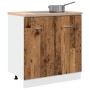Armario bajo fregadero madera envejecida 80x46x81,5 cm von , Küchenschränke - Ref: Foro24-856077, Preis: 78,17 €, Rabatt: %