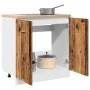Armario bajo fregadero madera envejecida 80x46x81,5 cm von , Küchenschränke - Ref: Foro24-856077, Preis: 76,50 €, Rabatt: %