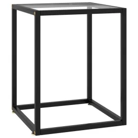 Coffee table with black tempered glass 40x40x50 cm by vidaXL, Coffee table - Ref: Foro24-322907, Price: 37,61 €, Discount: %