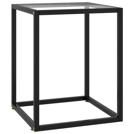 Coffee table with black tempered glass 40x40x50 cm by vidaXL, Coffee table - Ref: Foro24-322907, Price: 37,61 €, Discount: %
