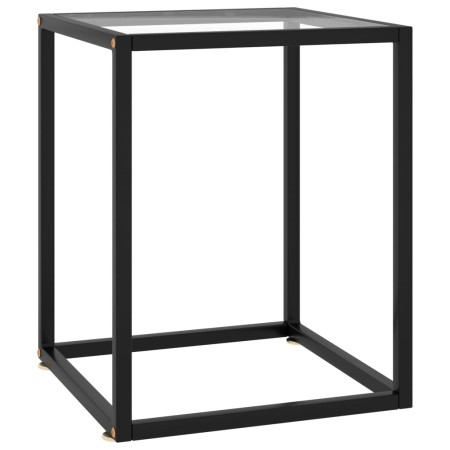 Mesa de centro con vidrio templado negra 40x40x50 cm de vidaXL, Mesas de centro - Ref: Foro24-322907, Precio: 38,43 €, Descue...