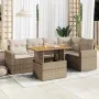 Juego de sofás jardín con cojines 6 pzas ratán sintético beige von , Gartensets - Ref: Foro24-3327040, Preis: 494,01 €, Rabat...
