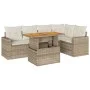 Juego de sofás jardín con cojines 6 pzas ratán sintético beige von , Gartensets - Ref: Foro24-3327040, Preis: 494,01 €, Rabat...