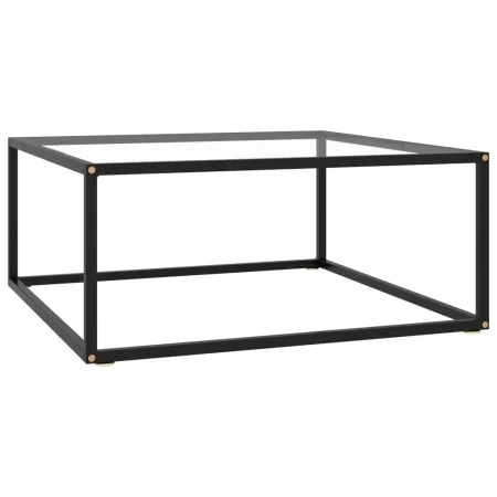 Schwarzer Couchtisch mit gehärtetem Glas 80x80x35 cm von vidaXL, Couchtisch - Ref: Foro24-322875, Preis: 93,05 €, Rabatt: %