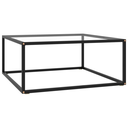 Schwarzer Couchtisch mit gehärtetem Glas 80x80x35 cm von vidaXL, Couchtisch - Ref: Foro24-322875, Preis: 94,78 €, Rabatt: %