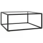 Schwarzer Couchtisch mit gehärtetem Glas 80x80x35 cm von vidaXL, Couchtisch - Ref: Foro24-322875, Preis: 93,05 €, Rabatt: %