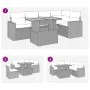 Set de muebles de jardín 6 pzas y cojines ratán sintético gris de , Conjuntos de jardín - Ref: Foro24-3327042, Precio: 426,97...