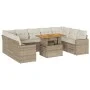 Juego de sofás jardín con cojines beige 10 pzas ratán sintético von , Gartensets - Ref: Foro24-3327082, Preis: 725,24 €, Raba...