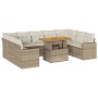Juego de sofás jardín con cojines beige 10 pzas ratán sintético von , Gartensets - Ref: Foro24-3327082, Preis: 766,57 €, Raba...