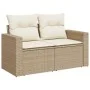 Juego de sofás jardín con cojines beige 10 pzas ratán sintético von , Gartensets - Ref: Foro24-3327082, Preis: 725,24 €, Raba...