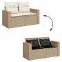 Juego de sofás jardín con cojines beige 10 pzas ratán sintético von , Gartensets - Ref: Foro24-3327082, Preis: 725,24 €, Raba...