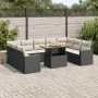 Set de sofás de jardín y cojines 10 pzas ratán sintético negro von , Gartensets - Ref: Foro24-3327080, Preis: 627,61 €, Rabat...