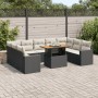 Set de sofás de jardín y cojines 10 pzas ratán sintético negro von , Gartensets - Ref: Foro24-3327080, Preis: 650,54 €, Rabat...
