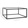 Schwarzer Couchtisch mit gehärtetem Glas 80x80x35 cm von vidaXL, Couchtisch - Ref: Foro24-322875, Preis: 93,05 €, Rabatt: %